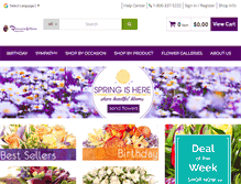 Tablet Screenshot of flowersandmoredelivers.com